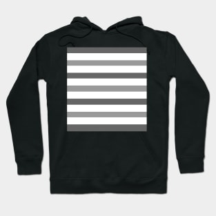 Dark light grey white stripes pattern Hoodie